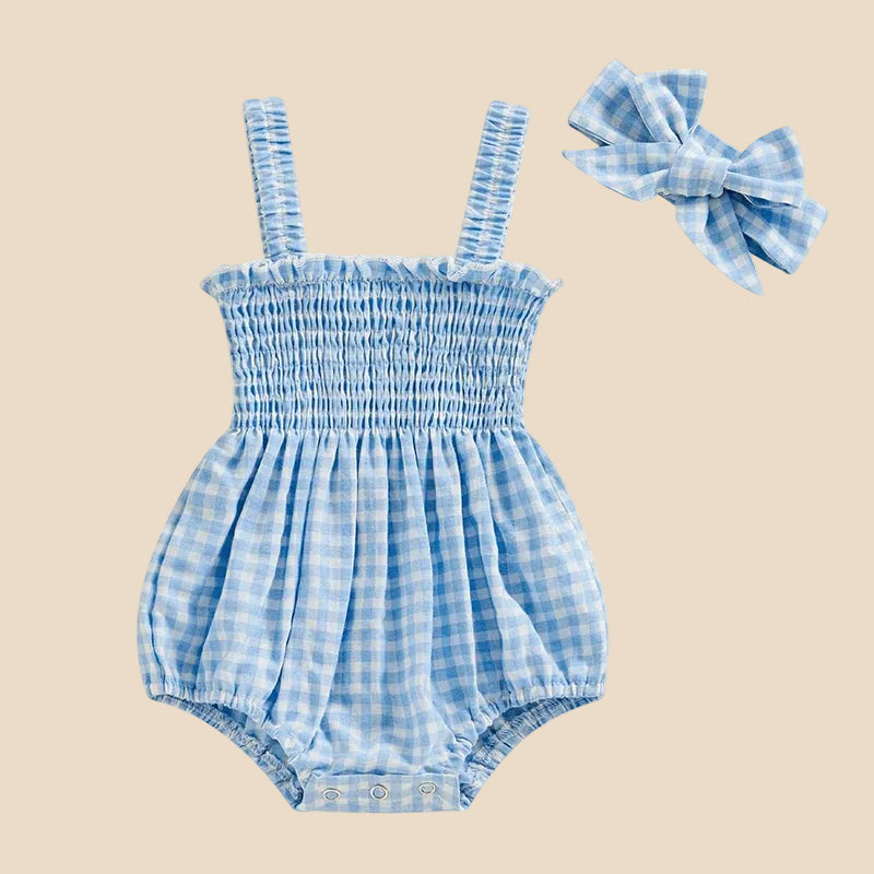 Body à bretelles smocké avec bandeau
