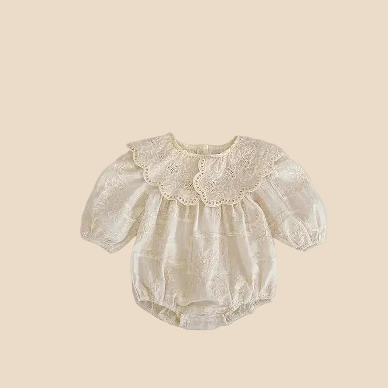 Duo robe & body en dentelle - Ivoire