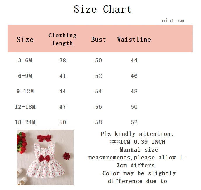 0-24 Months Baby girl Bress with Small floral Ruffle edge sleeveless Dress+Headband 2Pcs/set Cute Baby girl Summer Dress