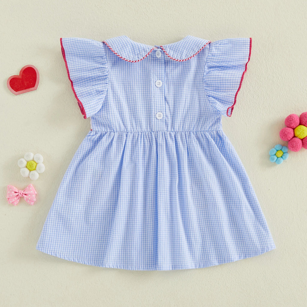 Summer Girls School Dress Embroidery