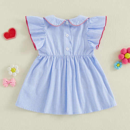 Summer Girls School Dress Embroidery