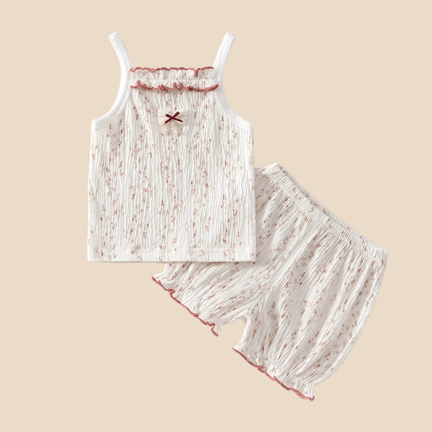 Ensemble débardeur & short - Fleuri délicat