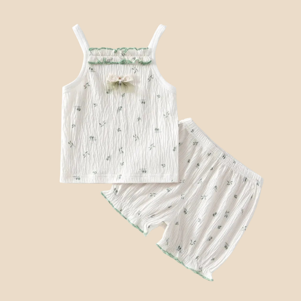 Ensemble débardeur & short - Fleuri délicat